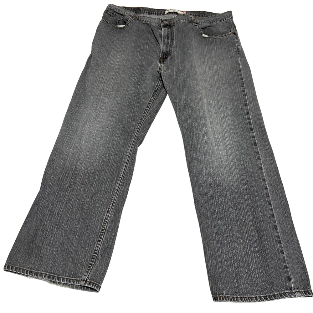 Levi's 559 Relaxed Straight Jeans Mens 40x30 Gray Denim Stretch Pants